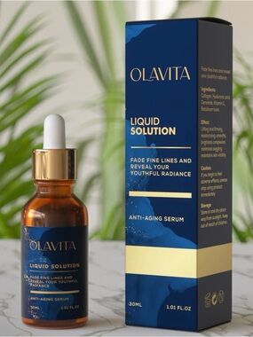 (Olavita) Liquid Solution Anti-Aging Serum - Blue & Gold